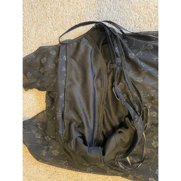 Y2K Rampage Clothing Company Dress Black Large Made in USA Cowl Neck StyleHW27K6 - Picture 11 of 12